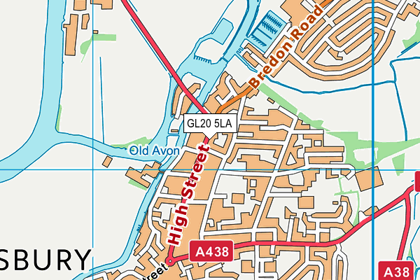 GL20 5LA map - OS VectorMap District (Ordnance Survey)