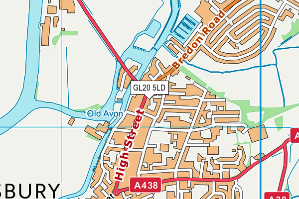 GL20 5LD map - OS VectorMap District (Ordnance Survey)