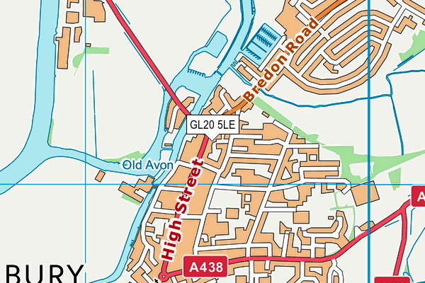 GL20 5LE map - OS VectorMap District (Ordnance Survey)