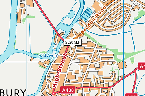 GL20 5LF map - OS VectorMap District (Ordnance Survey)