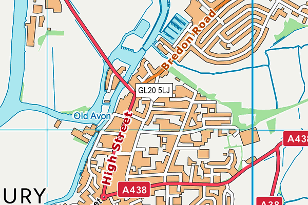 GL20 5LJ map - OS VectorMap District (Ordnance Survey)