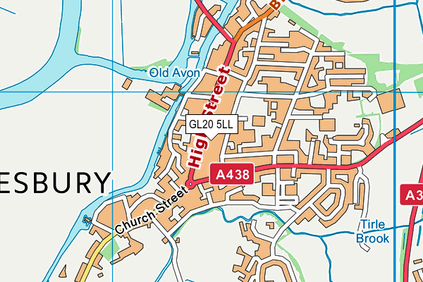 GL20 5LL map - OS VectorMap District (Ordnance Survey)