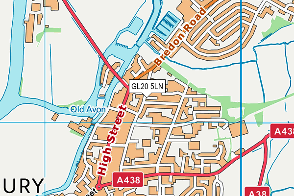 GL20 5LN map - OS VectorMap District (Ordnance Survey)