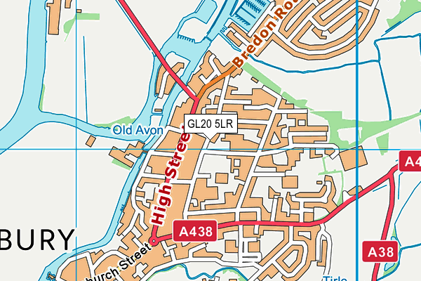 GL20 5LR map - OS VectorMap District (Ordnance Survey)