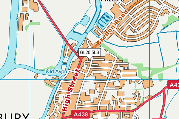 GL20 5LS map - OS VectorMap District (Ordnance Survey)