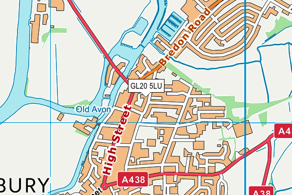 GL20 5LU map - OS VectorMap District (Ordnance Survey)