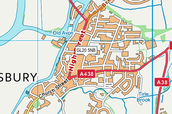 GL20 5NB map - OS VectorMap District (Ordnance Survey)