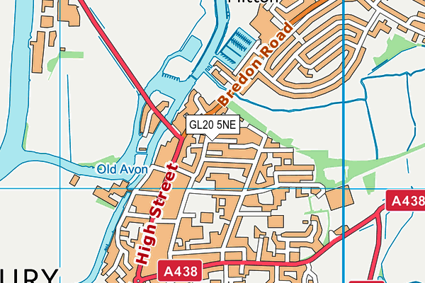 GL20 5NE map - OS VectorMap District (Ordnance Survey)