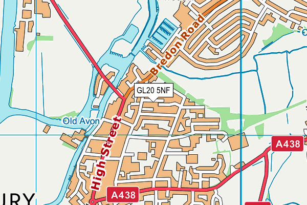 GL20 5NF map - OS VectorMap District (Ordnance Survey)