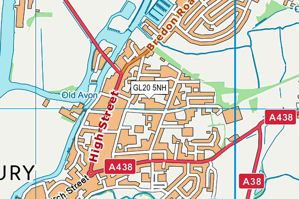 GL20 5NH map - OS VectorMap District (Ordnance Survey)