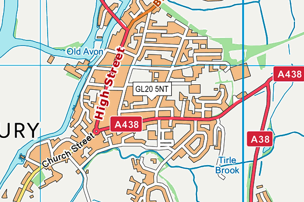 GL20 5NT map - OS VectorMap District (Ordnance Survey)