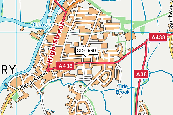 GL20 5RD map - OS VectorMap District (Ordnance Survey)
