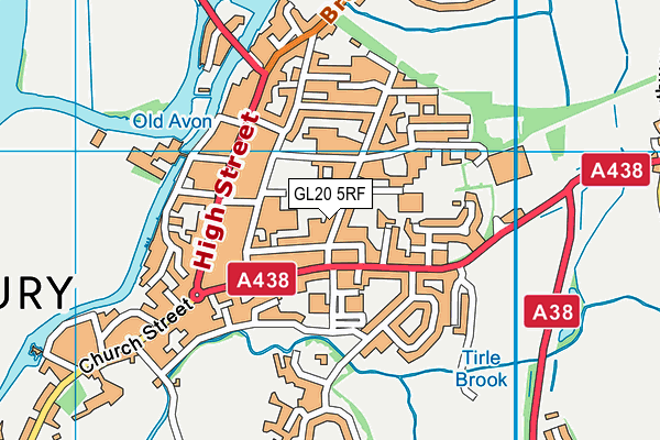 GL20 5RF map - OS VectorMap District (Ordnance Survey)