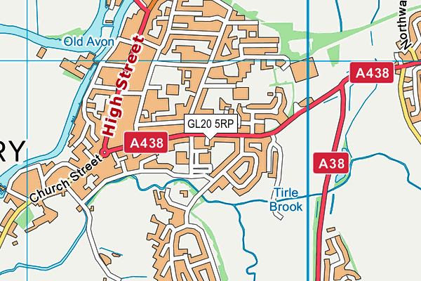 GL20 5RP map - OS VectorMap District (Ordnance Survey)