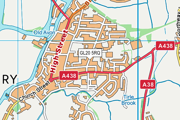 GL20 5RQ map - OS VectorMap District (Ordnance Survey)
