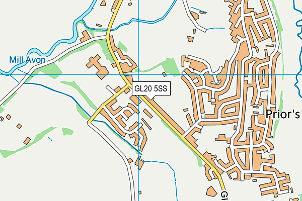 GL20 5SS map - OS VectorMap District (Ordnance Survey)