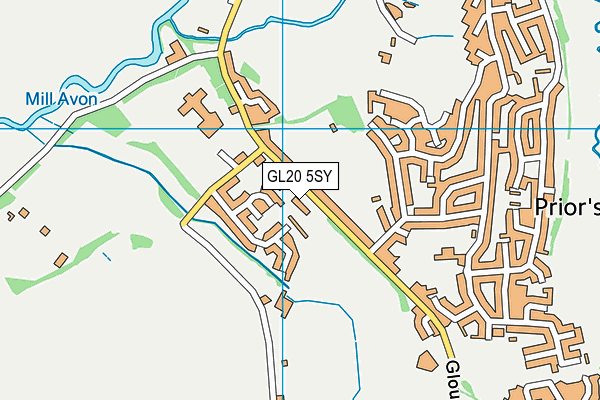 GL20 5SY map - OS VectorMap District (Ordnance Survey)