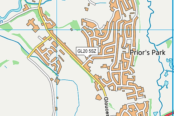 GL20 5SZ map - OS VectorMap District (Ordnance Survey)