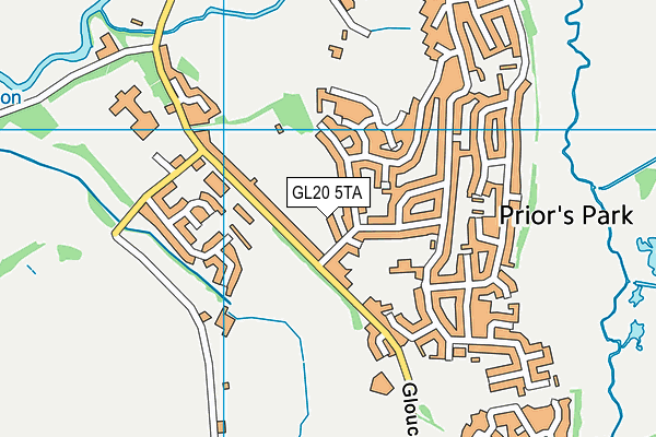 GL20 5TA map - OS VectorMap District (Ordnance Survey)