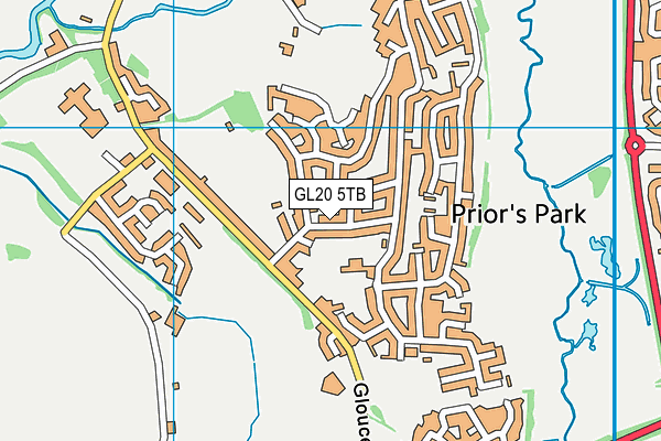 GL20 5TB map - OS VectorMap District (Ordnance Survey)