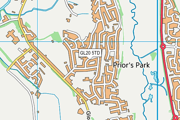 GL20 5TD map - OS VectorMap District (Ordnance Survey)