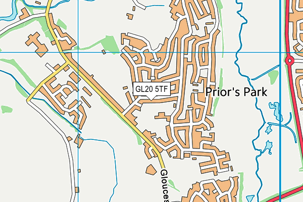 GL20 5TF map - OS VectorMap District (Ordnance Survey)