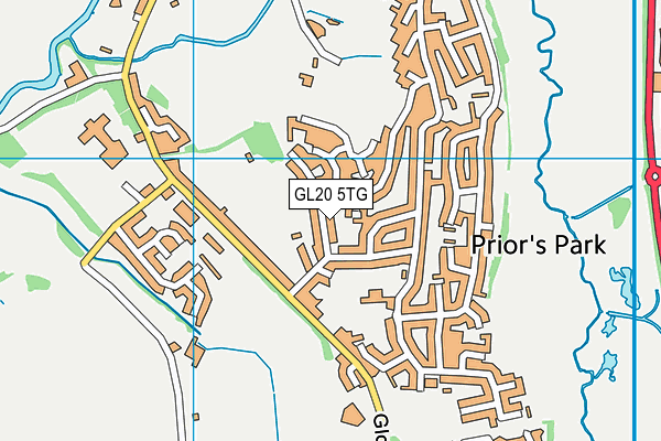 GL20 5TG map - OS VectorMap District (Ordnance Survey)