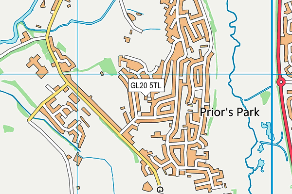 GL20 5TL map - OS VectorMap District (Ordnance Survey)