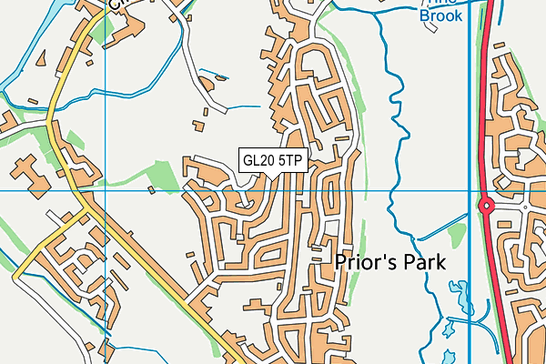 GL20 5TP map - OS VectorMap District (Ordnance Survey)