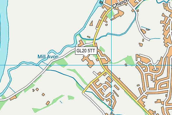 GL20 5TT map - OS VectorMap District (Ordnance Survey)