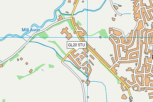 Ymca Playing Field map (GL20 5TU) - OS VectorMap District (Ordnance Survey)