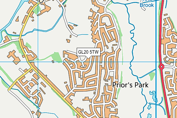GL20 5TW map - OS VectorMap District (Ordnance Survey)