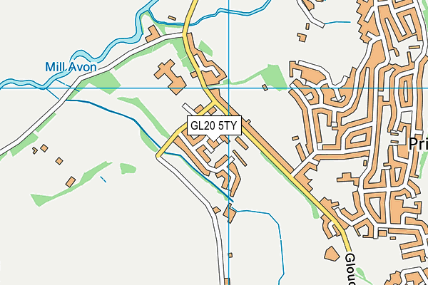GL20 5TY map - OS VectorMap District (Ordnance Survey)
