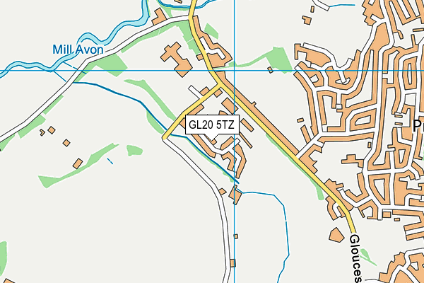 GL20 5TZ map - OS VectorMap District (Ordnance Survey)