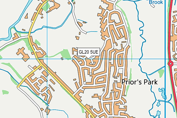 GL20 5UE map - OS VectorMap District (Ordnance Survey)