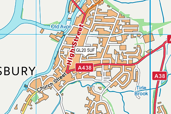 GL20 5UF map - OS VectorMap District (Ordnance Survey)