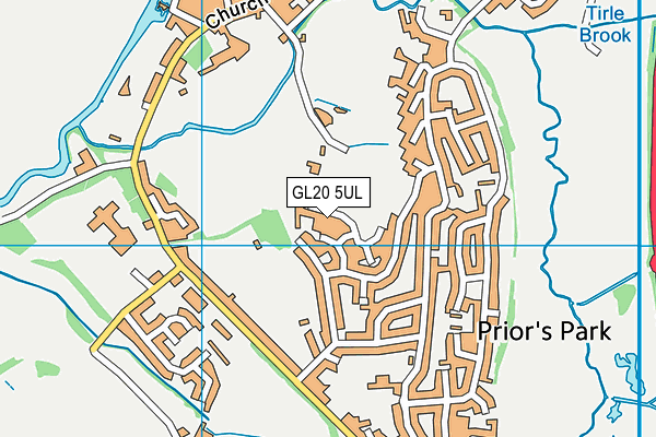 GL20 5UL map - OS VectorMap District (Ordnance Survey)