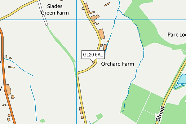 GL20 6AL map - OS VectorMap District (Ordnance Survey)