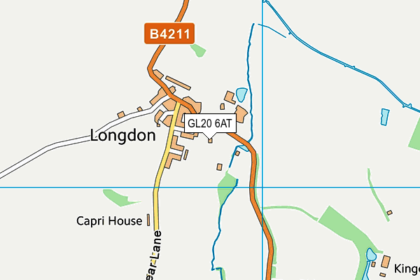 Longdon St Marys C.e. Primary School (Closed) map (GL20 6AT) - OS VectorMap District (Ordnance Survey)