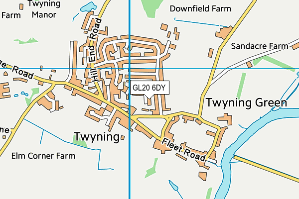 GL20 6DY map - OS VectorMap District (Ordnance Survey)