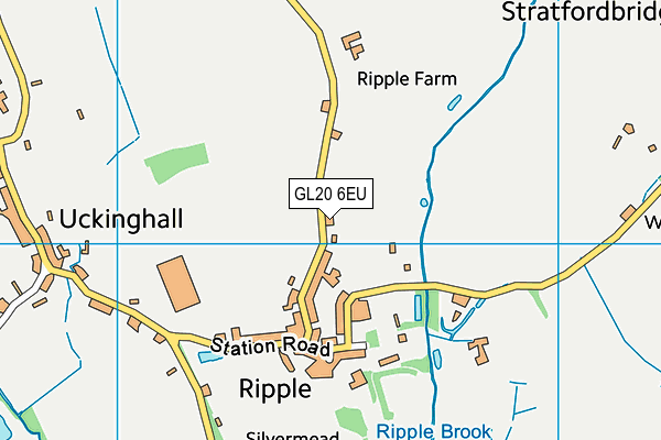 Ripple Parish Hall map (GL20 6EU) - OS VectorMap District (Ordnance Survey)
