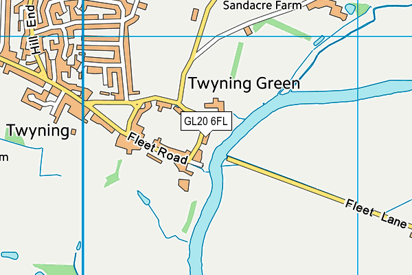 GL20 6FL map - OS VectorMap District (Ordnance Survey)