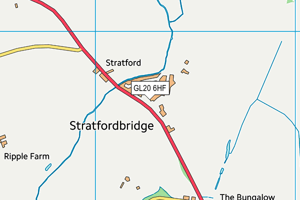 GL20 6HF map - OS VectorMap District (Ordnance Survey)