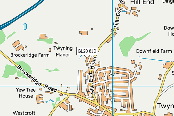 GL20 6JD map - OS VectorMap District (Ordnance Survey)