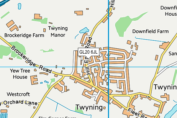 GL20 6JL map - OS VectorMap District (Ordnance Survey)