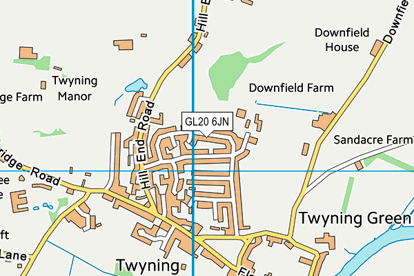 GL20 6JN map - OS VectorMap District (Ordnance Survey)