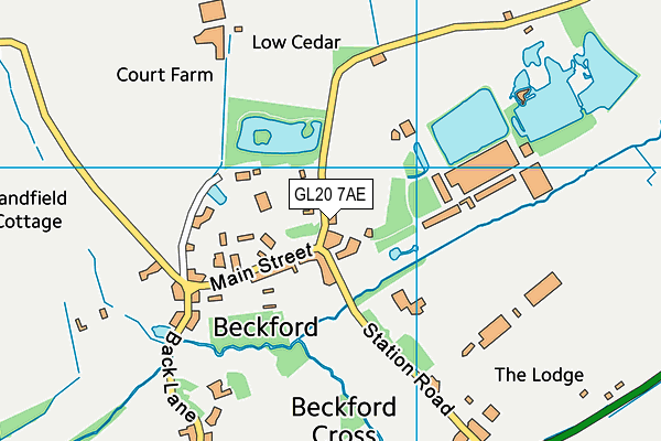 GL20 7AE map - OS VectorMap District (Ordnance Survey)