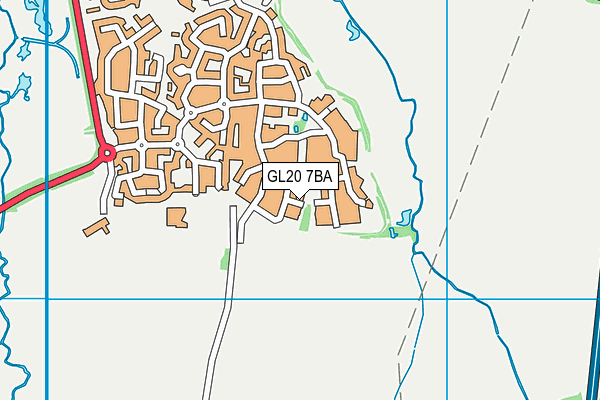 GL20 7BA map - OS VectorMap District (Ordnance Survey)