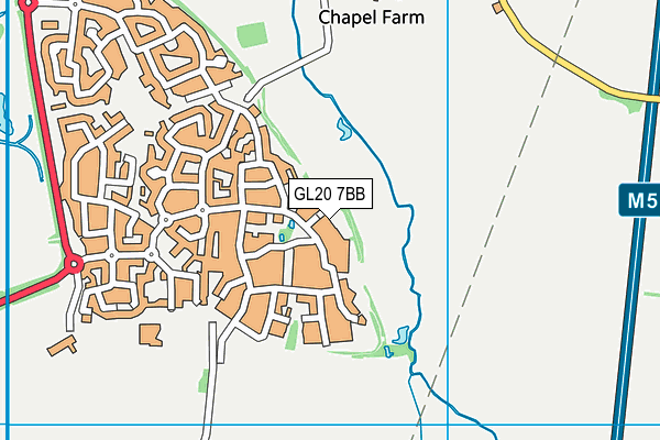 GL20 7BB map - OS VectorMap District (Ordnance Survey)