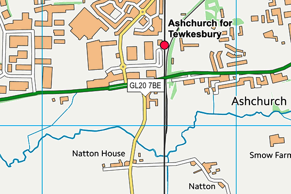 GL20 7BE map - OS VectorMap District (Ordnance Survey)